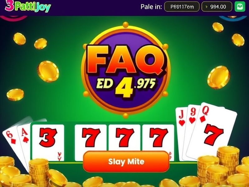 Explore 3 Patti Joy, a popular casino card game, and discover its rules, strategies, and tips for mastering the game of Three Card Poker at top online platforms.